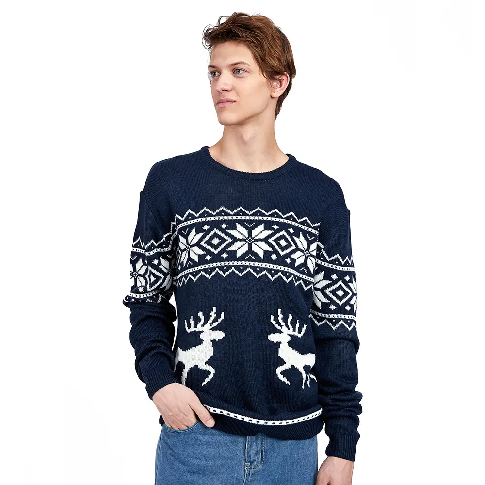 Wholesale 2021 Quality New Arrival Latest Design Unisex Custom Men Increase code Knitted shirts Ugly Christmas Sweater