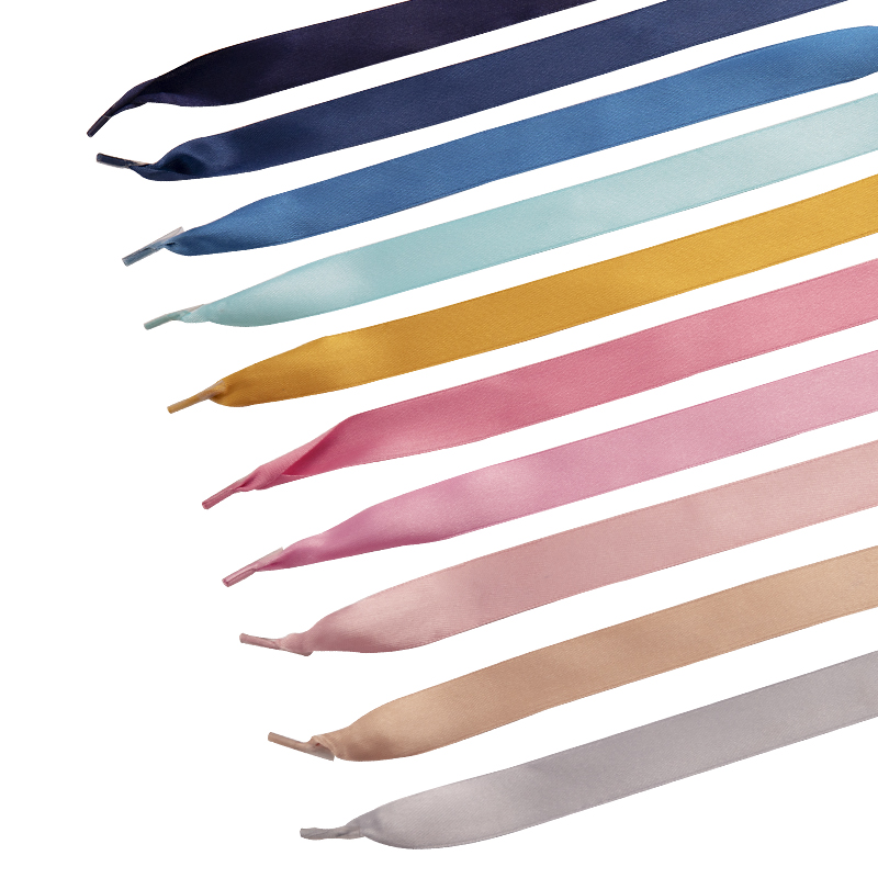 Polyester Ribbon Handle Colorful Ribbon Handle with Environmental Transparent Barbs for paper bag