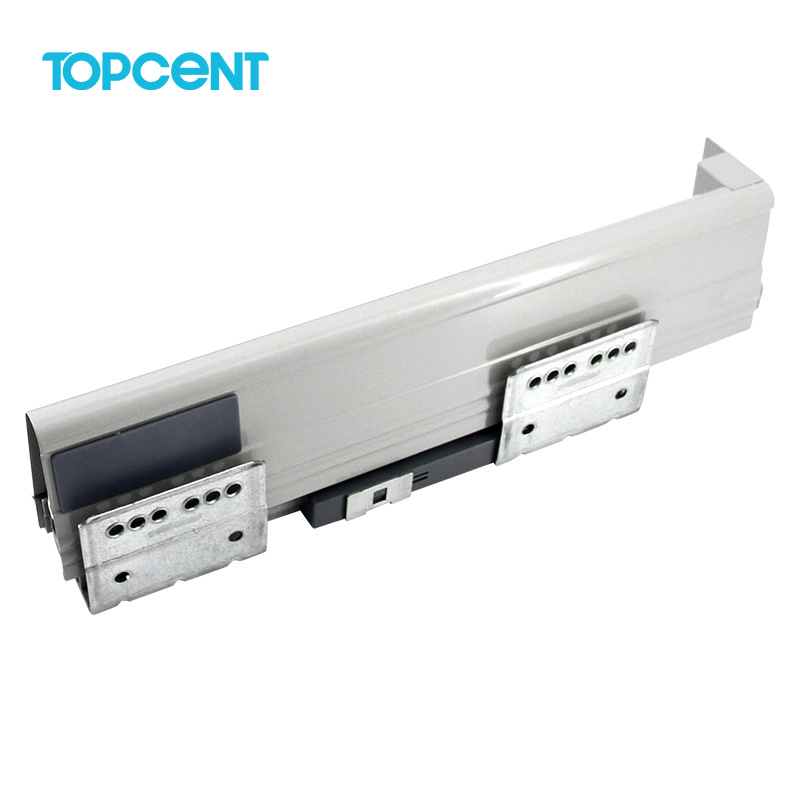 Topcent new product metal box tandem kitchen cabinet soft closing drawer slides