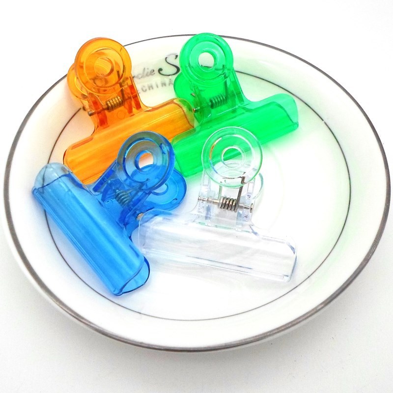 31mm Trangparent Plastic Hinge Paper Office Use Clip File School Tools Binder Clamps Papers Hanging Clip Suppliers