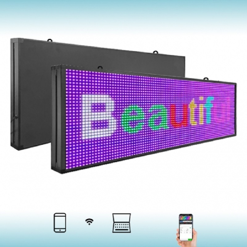 Wifi App Waterproof Programmable Led Car Advertising Signs Custom Outdoor Matrix Display Screen Full Color Led Sign Message Boar