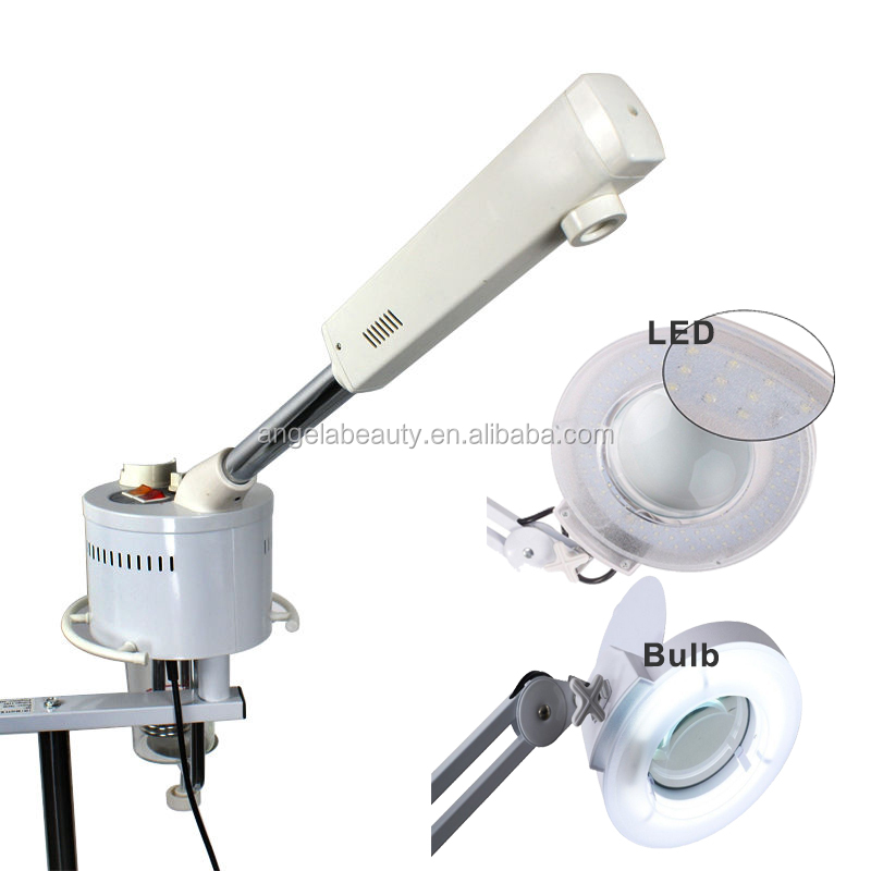 707+ Professional facial steamer with magnifying lamp 2 in 1 hot steamer ozone therapy