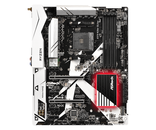 Отремонтированная материнская плата X370 Killer SLI/AC AM4 поддерживает процессоры AMD с разъемом AM4 A-series Apus и Ryzen Series для настольного ПК с двойной SATA