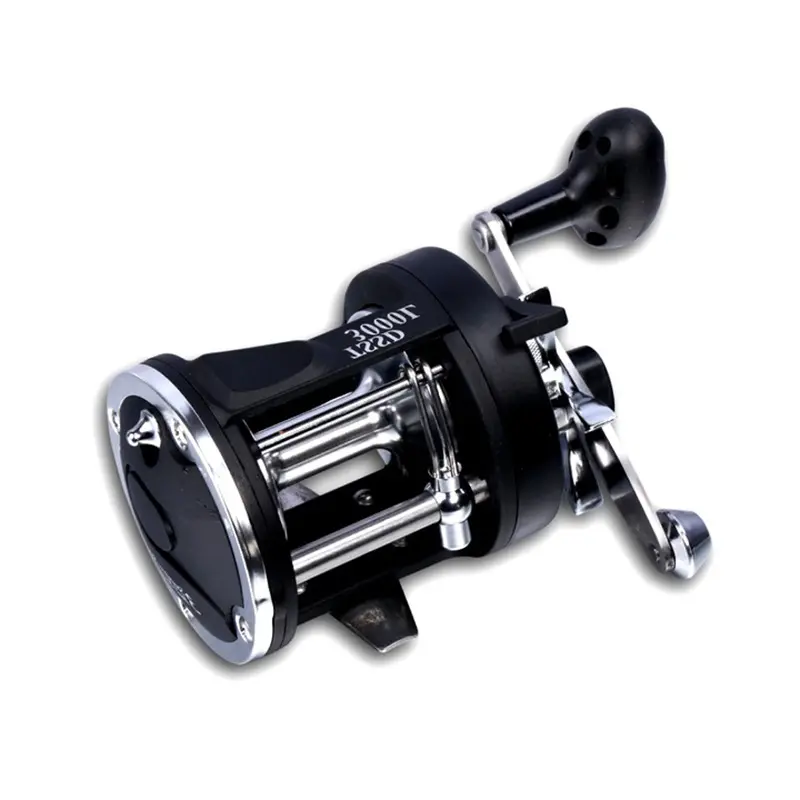 Strong Metal Right-handed Ball Bearings Baitcasting Wear-resisting Drum Sea 3000 Fishing Reel for Outdoor Activities