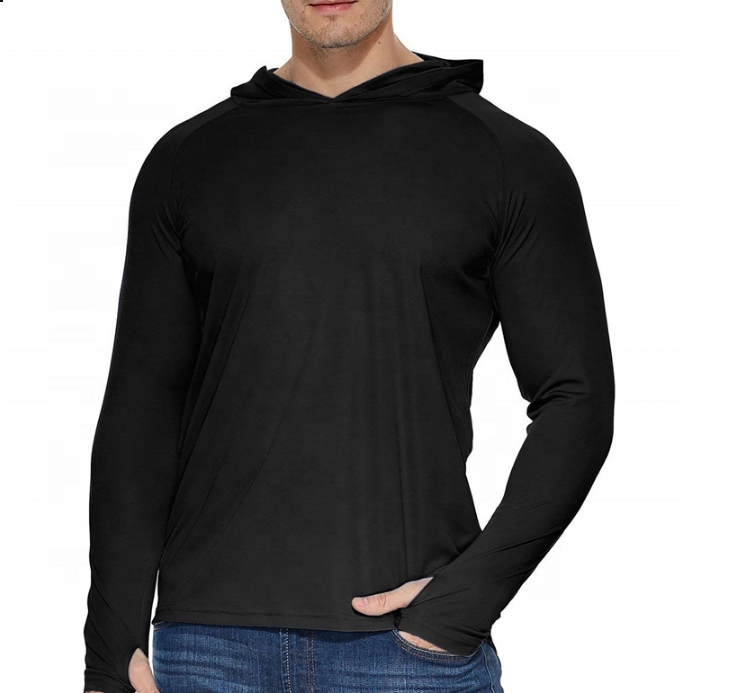 Factory high quality comfort UPF 50+ Hoodie T-Shirt Long Sleeve Breathable Fishing Shirts UV Sunscreen