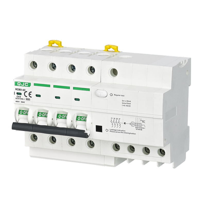 Линия I65 N на левой или правой стороне опционально RCBO mcb rcbo AC 230 В/415 В