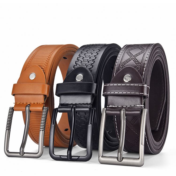 Factory direct supplier custom leather belts good quality top grade cowhide leather belt