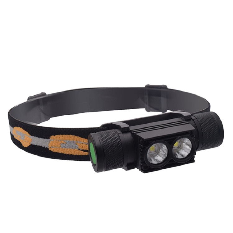 Outdoor IP66 Waterproof LED Headlight 5 Lighting Modes Light USB Rechargeable LED Headlamp Flashlight