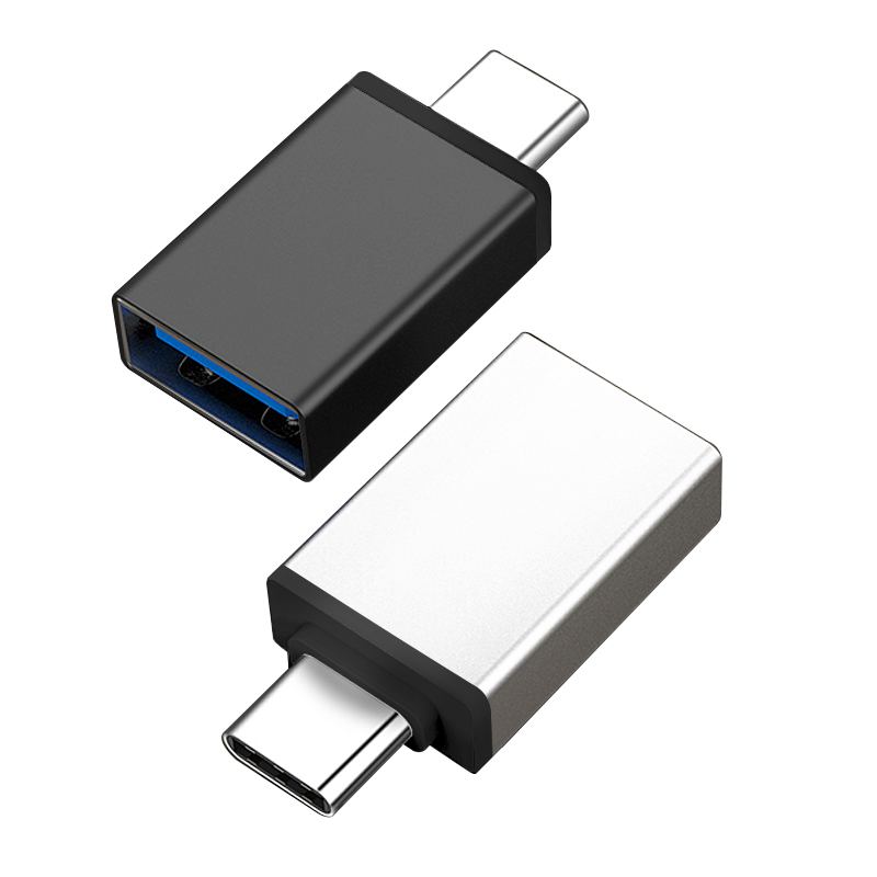 Адаптер HOVEYO USB C «папа»-«мама» USB металлический конвертер OTG адаптер поддерживает быструю зарядку клавиатуры и мыши