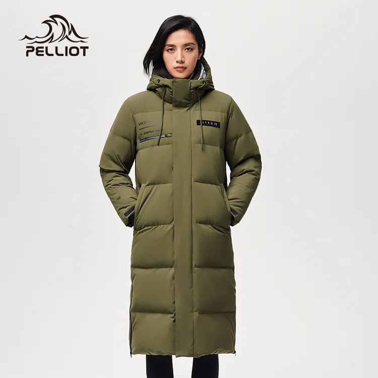 Custom logo women winter down jackets Parkas 700 filling white duck puffer down jacket warm