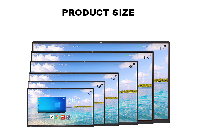Qtenboard Zero Bounding 40 Point Touch Accuracy Original Oc Screen Android 14 Windows Wider Visual Smart Interactive Whiteboard