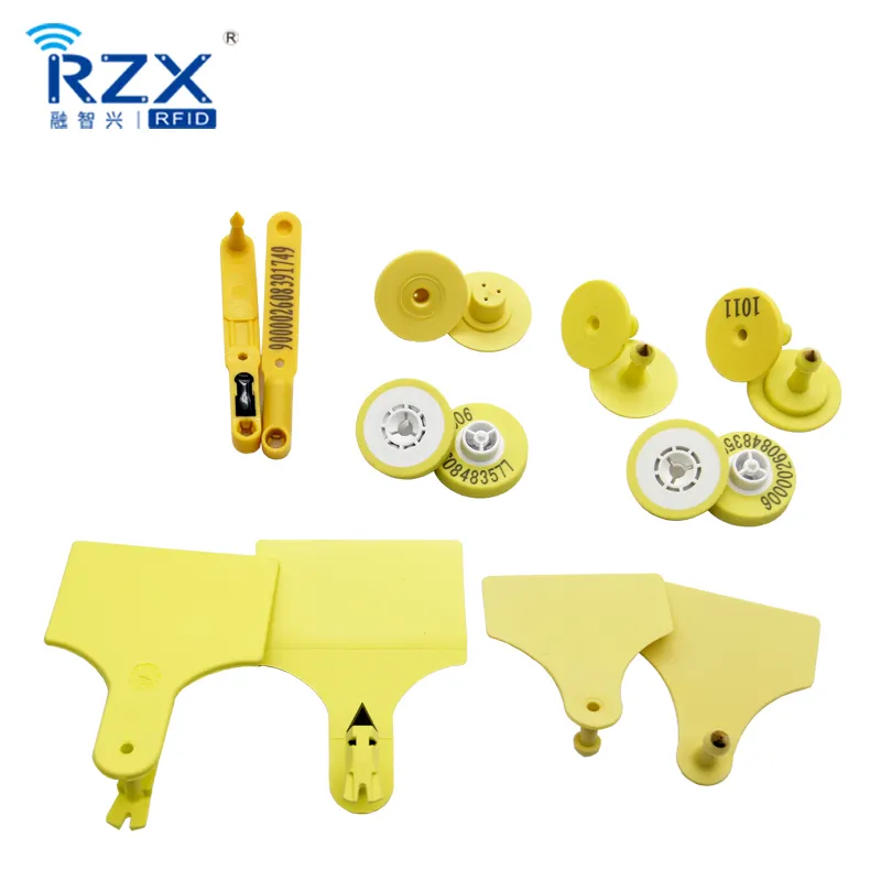 Customizable UHF long range rfid ear tag for cow/pig/sheep/cattle management