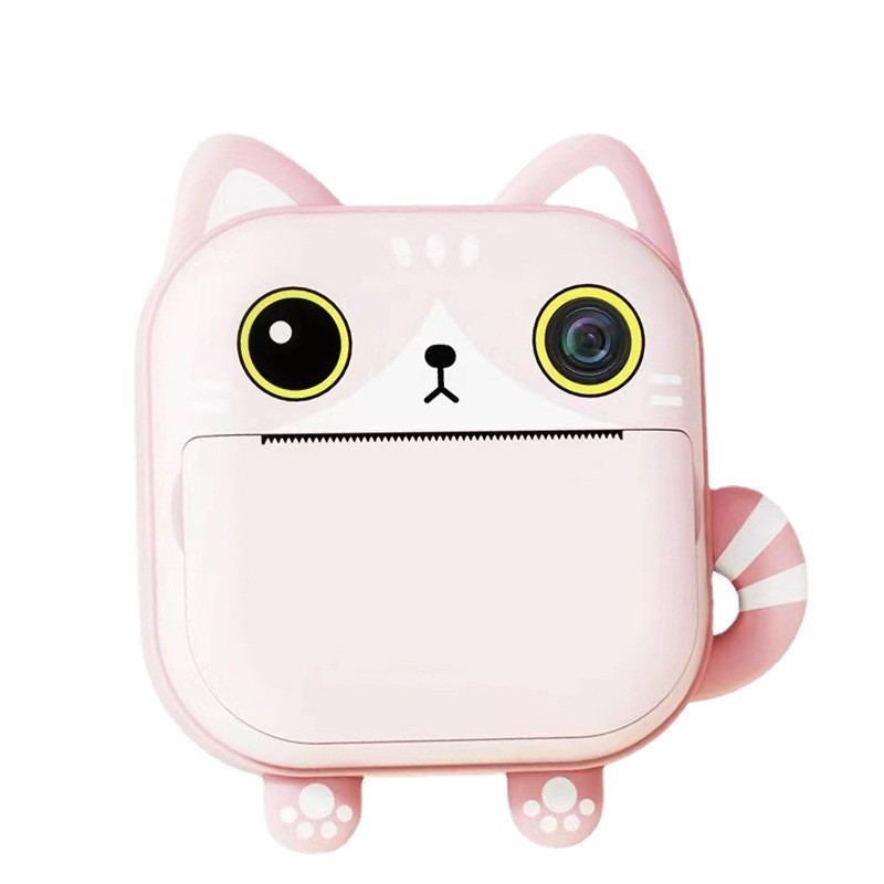 BTJ Kids Timely printing Camera Toys Girls Children's Digital Print Cameras Cute Cartoon HD Instant Printer Mini Camera L1