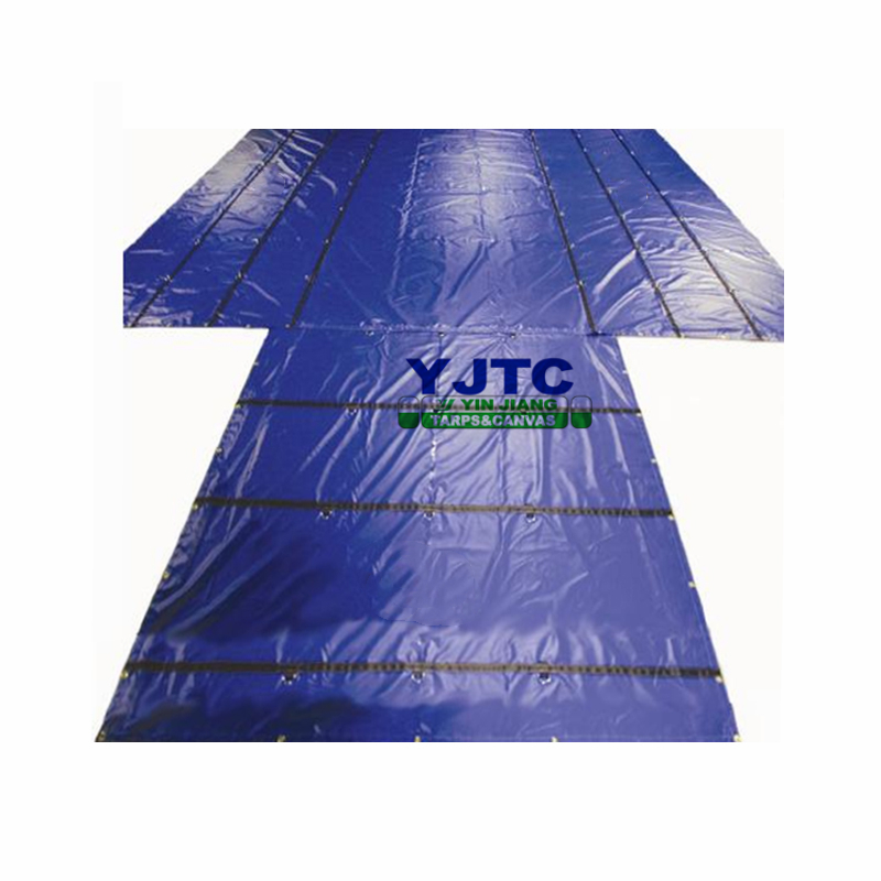 Heavy duty tarpaulin 18oz PVC Lumber tarps with D rings