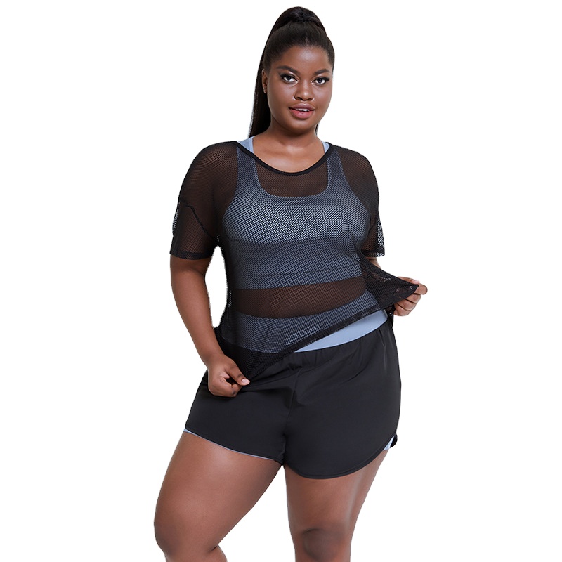 New arrival 3xl 4xl activewear women workout clothing women yoga set plus size two piece sets