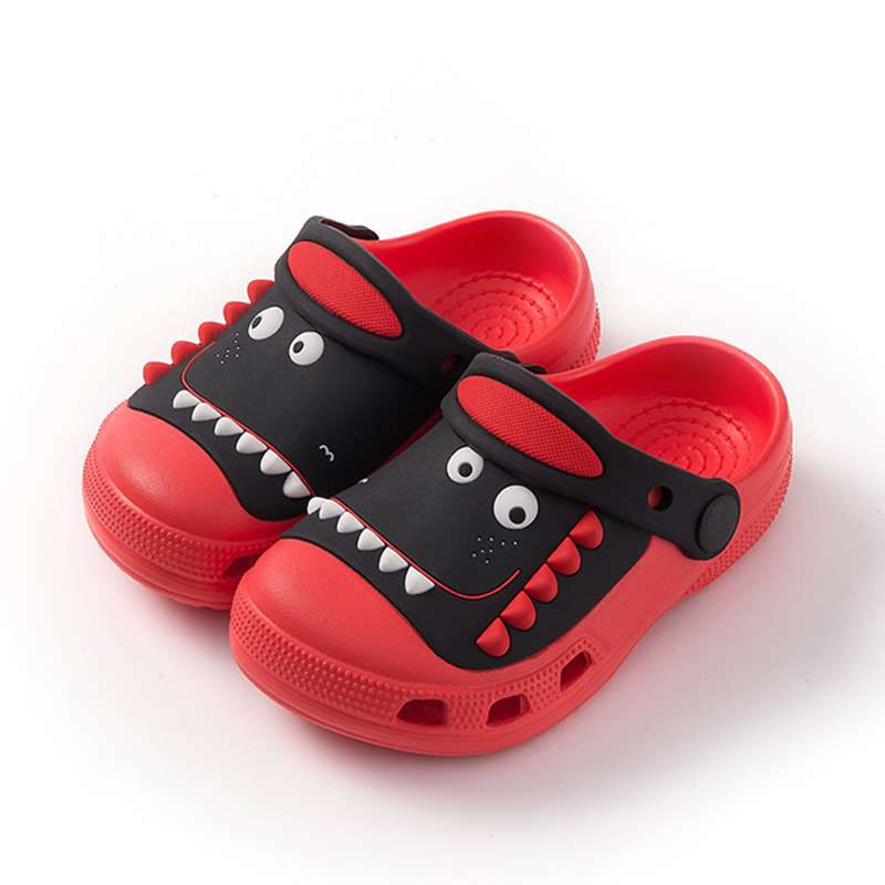 Children'S Cave Shoes Boys Dinosaur Cute Cartoon Baby Toddler Slippers Girl Summer Waterproof Breathable Slippers XQM