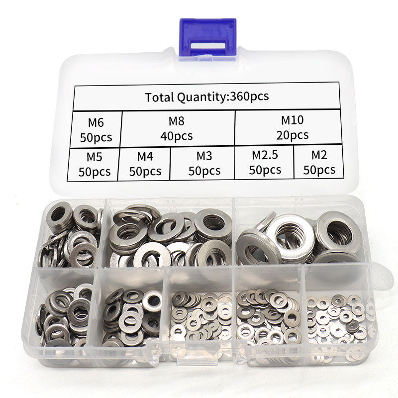 Stainless Steel Sealing Solid Gasket Washer M2 M2.5 M3 M4 M5 M6 M8 M10 Sump Plug Oil For General Repair Seal Ring Kit