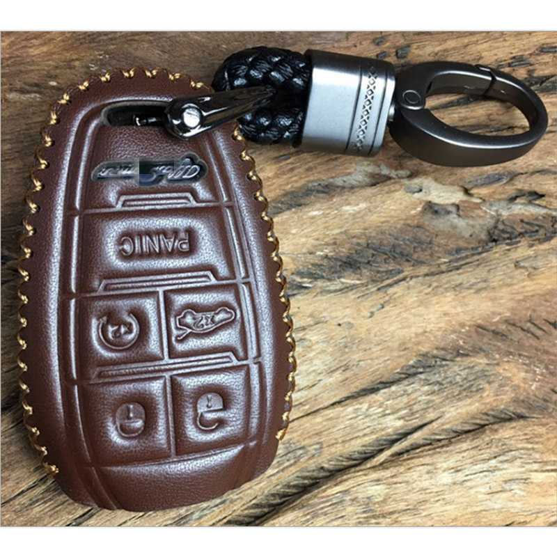 High Quality Intelligent 5 Keys Leather New Car Key Cover Case For Alfa Romeo Giulia Stelvio Car