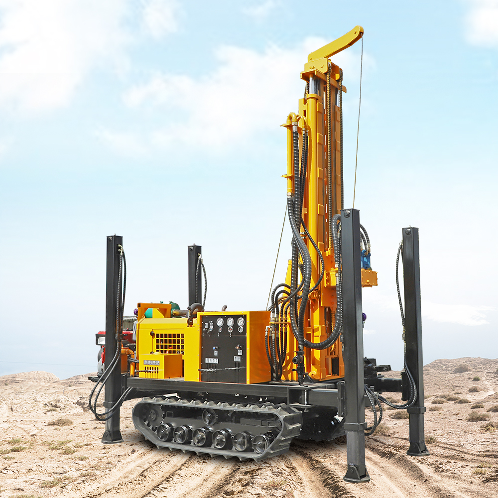 Mining Rock Drilling Machine / Air DTH water well bore hole drilling rig