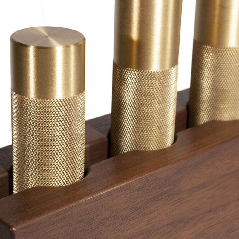 Gold Brass Color Hand Weights without Dumbbell Head