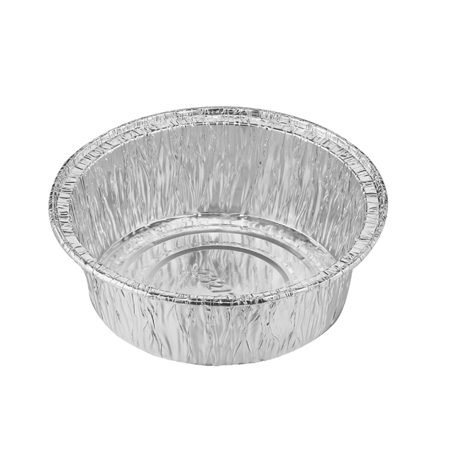 restaurant supplier buffet disposable tableware 112diax35mm 210ml small dish Aluminium Foil container RO112 yysmallcap