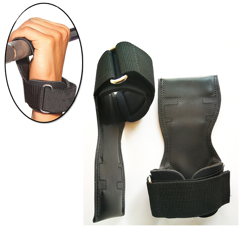 Factory Price Fitness Grips Weight Lifting Leather grip pads