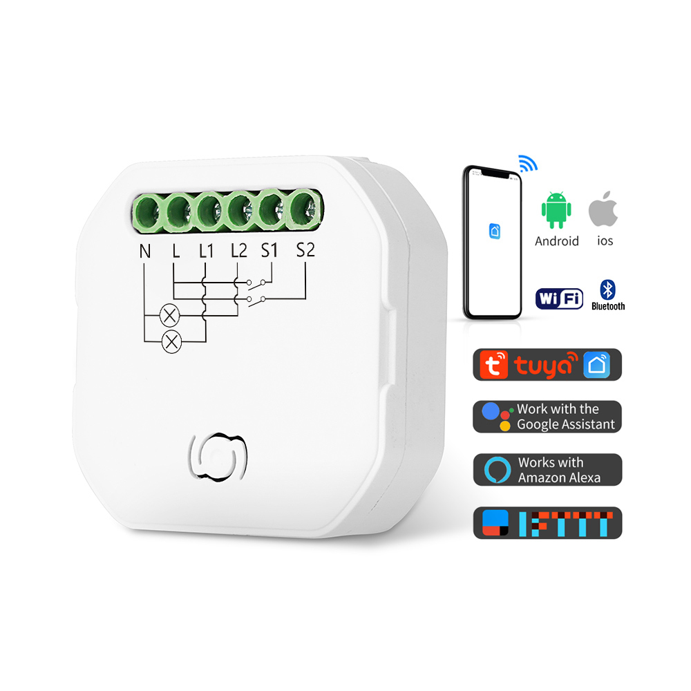 TAWOIA 2022 новый дизайн 2 клавиши с Wi-Fi интеллектуальный модуль переключателя Беспроводной Выключатель Света