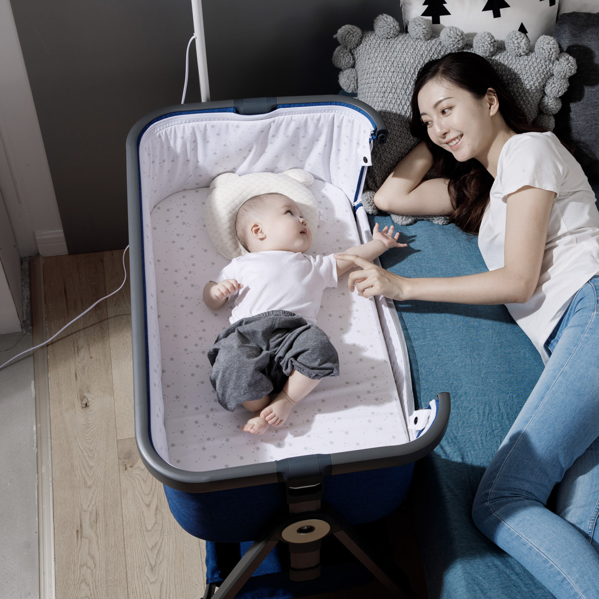 High quality portable Infant Cribs baby sleeping nest lounger simple baby newborn bed nest carry sublimation baby cribs