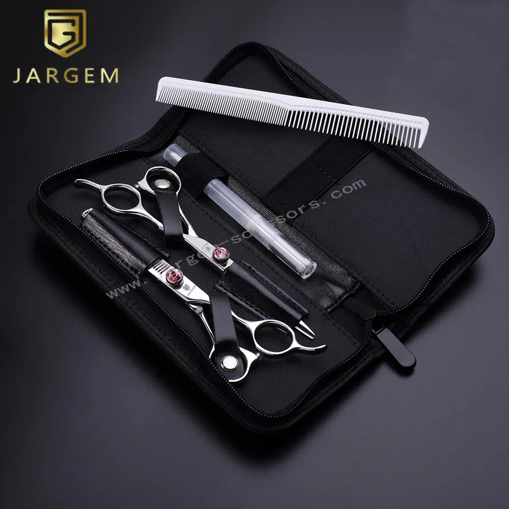 Hair scissors professional barber scissors set 6.0 inch  hairdressing scissors with diamond screw