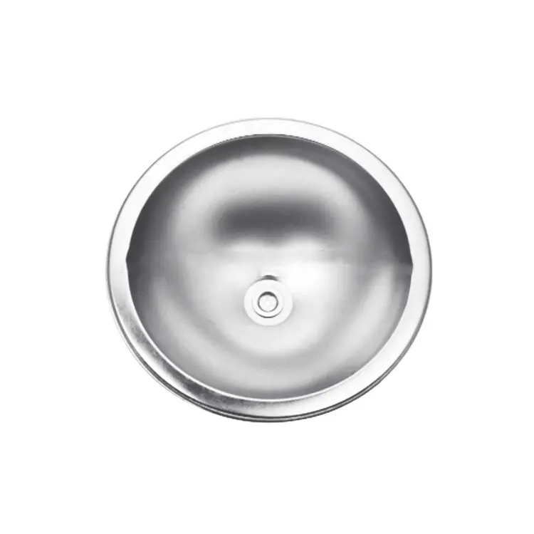 New style round shaped hand washing sink single bowl stainless steel kitchen sink