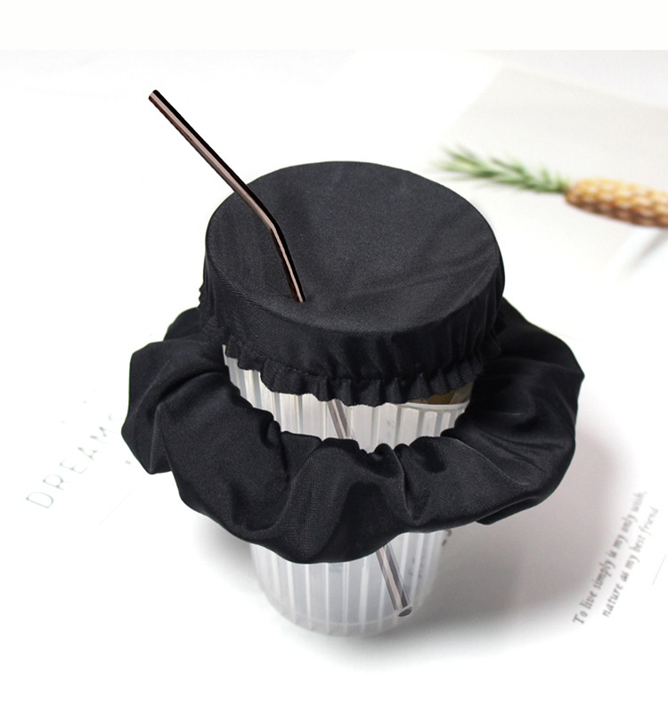 Wholesale Custom LOGO scrunchies drink cover scrunchie drink spiking prevention cup scrunchies drink cover set