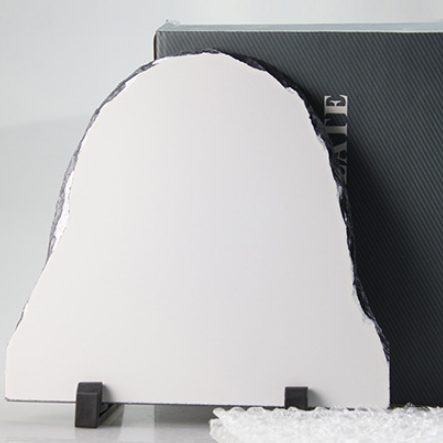 2021 20X20cm Special Stone Craft Sublimation Blank Slate Rock Photo Frame With Plastic Holder