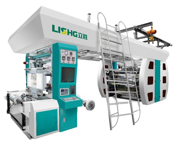 6 Color High-Speed Woven flexographic ink Plastic film and Paper bags reel to reel digital flexographic printing machine