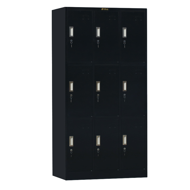 1.8M height 9 compartments with keylock metal storage lockers