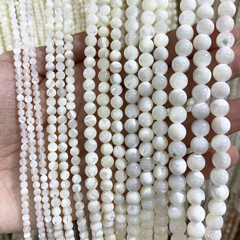 Natural seashells horseshoe snails round freshwater Pearl Loose Beads for Jewelry Making