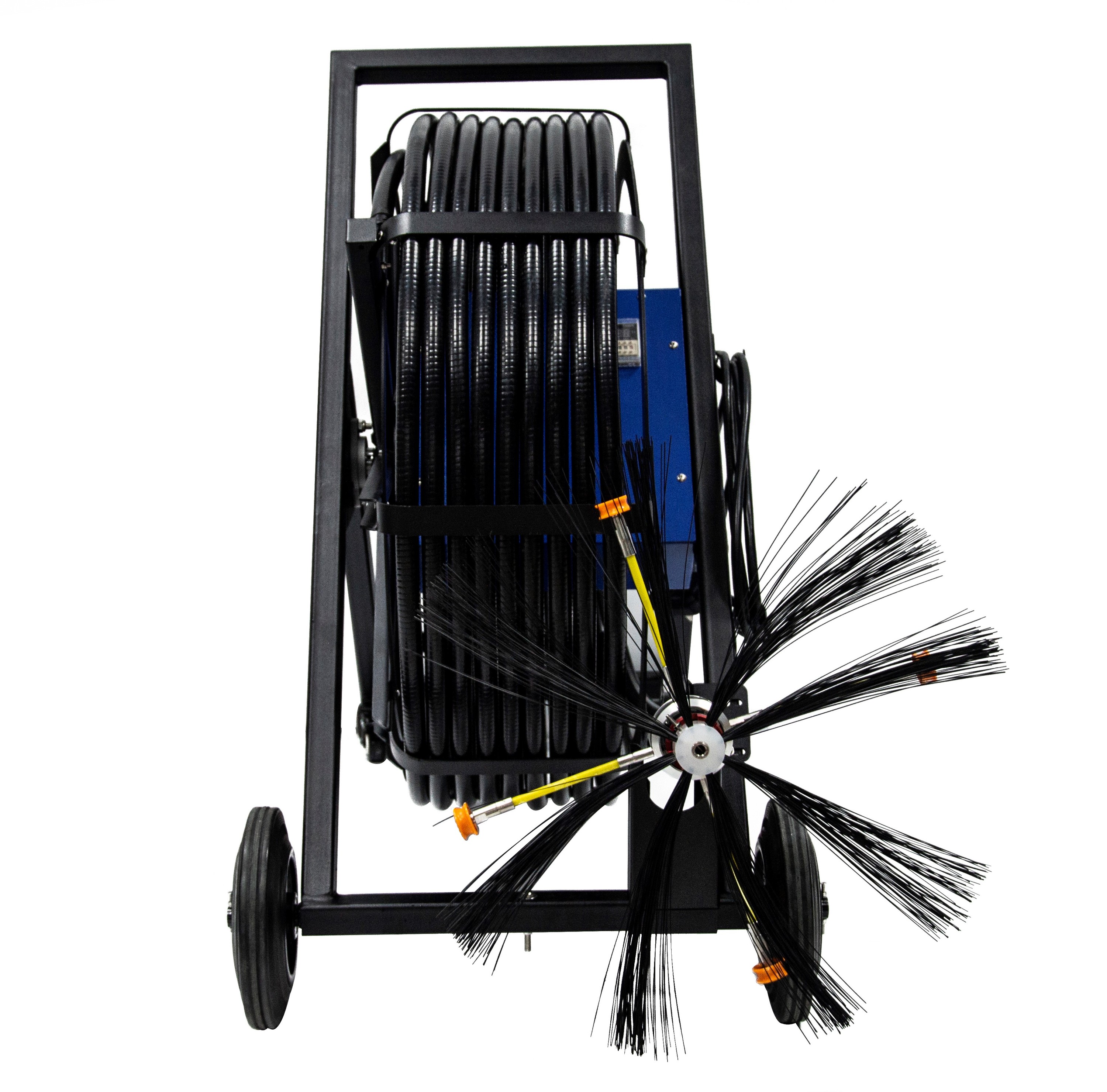 Customized 40m Rotating Shaft air Duct Cleaning Brushes Machine Equipment