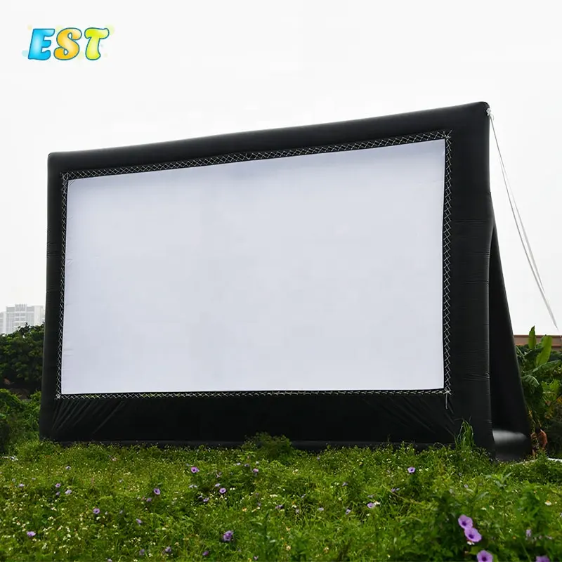 Hot sale commercial inflatable outdoor theater rear projection movie screen for backyard