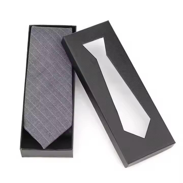 Custom Design Tie box Packaging Boxes Men Paper Gift Box For Watch Band Strap Wallet Storage Packaging