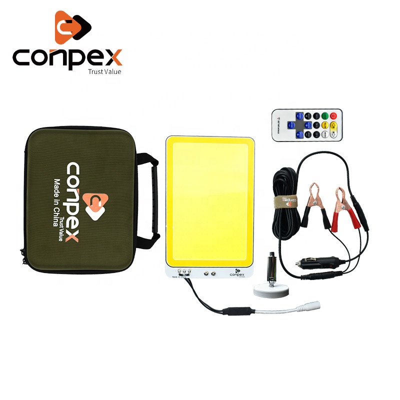 360light Dual Color White Yellow Light 12V LED Camping Light Magnetic Portable Outdoor Light