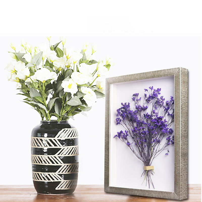 Resin three-dimensional hollow diy plant specimen photo frame with the depth of 3.5 cm
