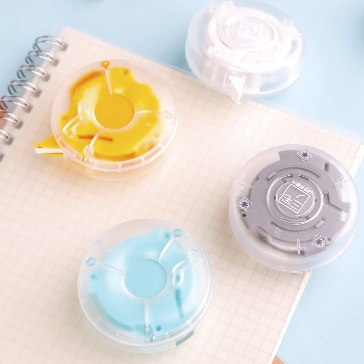 Милый дизайн Студенческая Канцелярия твист лента Kawaii мгновенной проявки Macaroon Корректирующая лента нет. t-9205 мини цветные пластиковые Корректирующая лента LPS