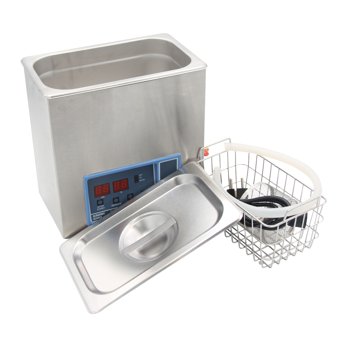 5L Stainless Steel Portable Tank Dental Mini Ultrasonic Cleaner Machine For Jewelry Orthodontic