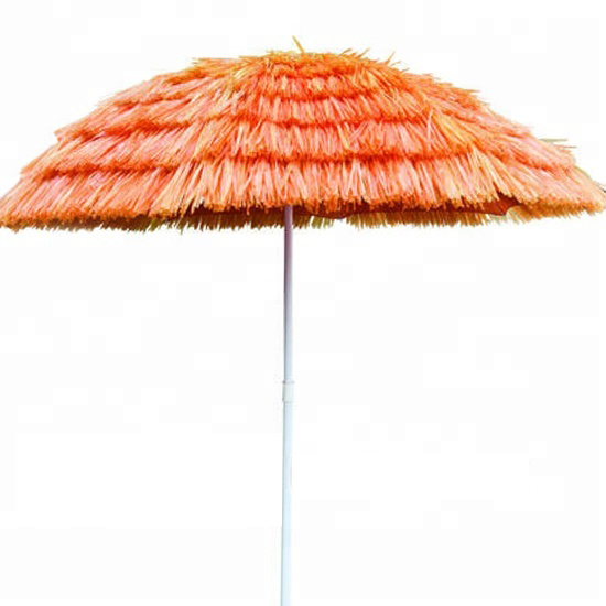 Hot sale patio artificial hawaii straw thatch roof beach umbrella