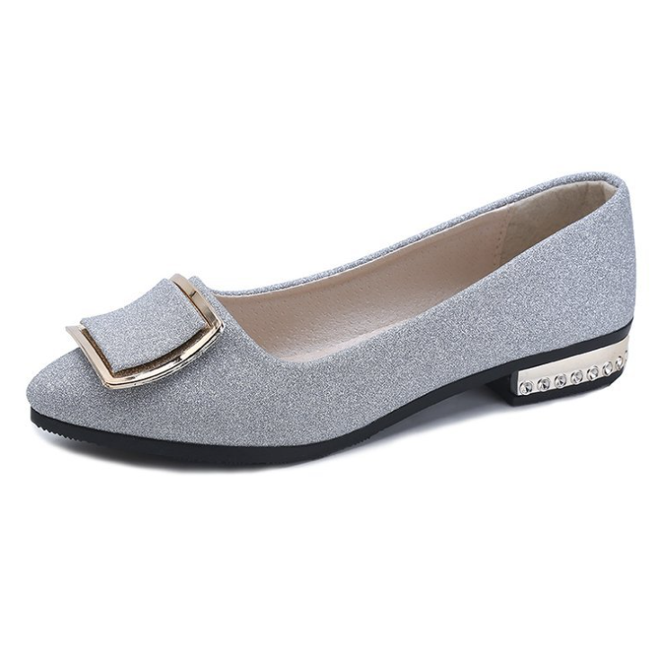 factory wholesale Flats Women's wedge heel work Casual walk lady shoes