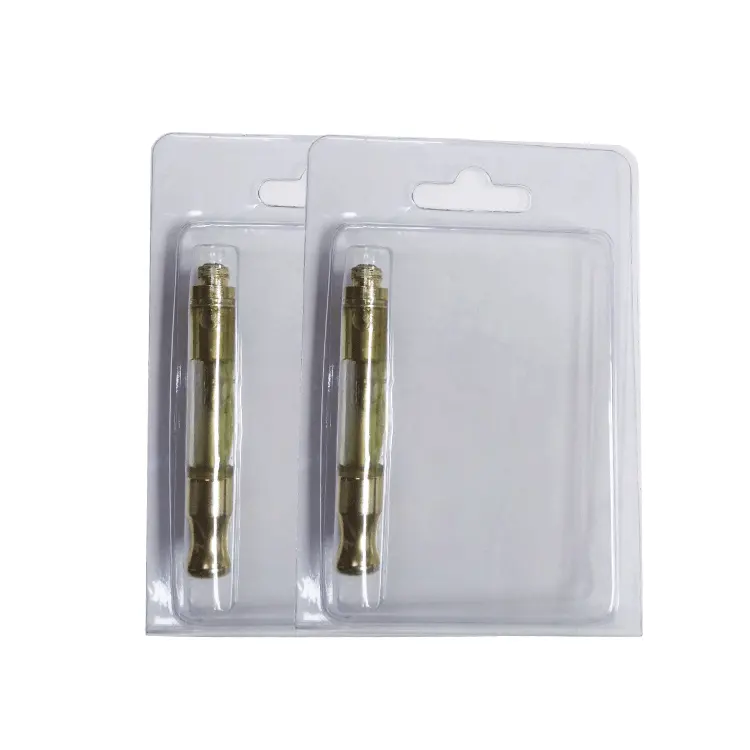 Plastic Blister Packaging 0.5 Ml Plastic Vape Pen Cartridge Blister Clamshell Packaging