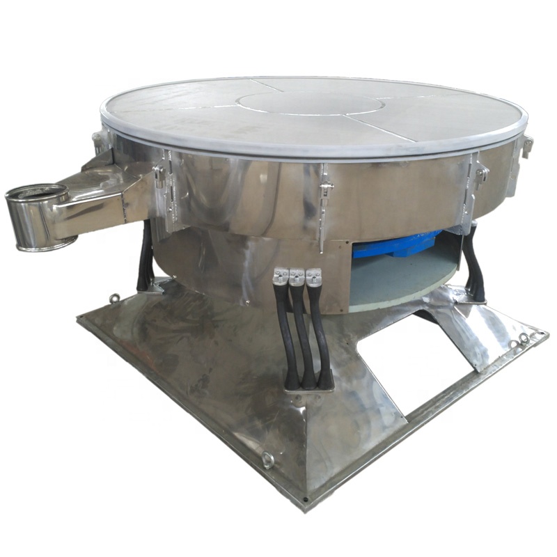 SS304 or SS316 construction tumbler sieving screening machine for salt and sugar processing