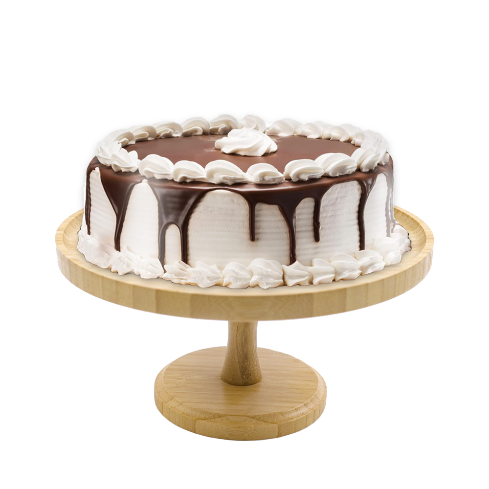 Acacia Wooden Cake Stand Set,Wedding and Birthday Cake Pedestal Stand,3 Pcs Dessert Display Stand Use at Parties