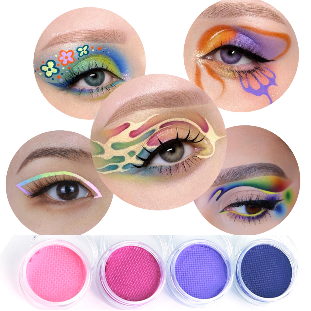 Nontoxic Long Lasting Black Color Cosmetic Graphic Wet Neon Colored Eyeliner UV Water Activated Liner For Make Up