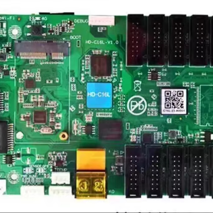 Indoor And Outdoor Led Video Display Controller Huidu Hd-C16L Remote Control Power Supply Plays Hd-C16L Control Card