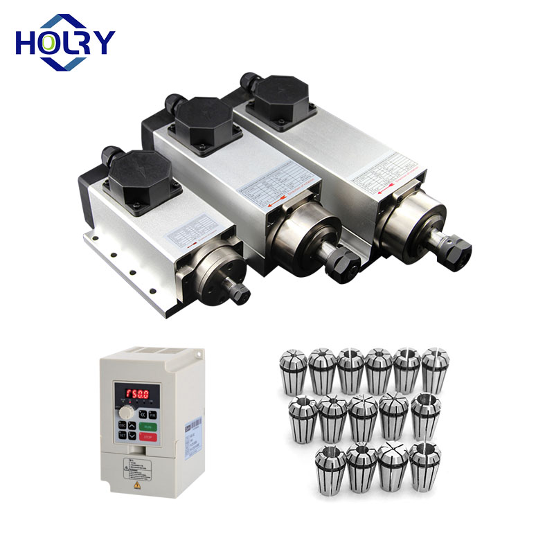 6KW engraving machine air-cooled spindle motor for woodworking stone high-speed square motor spindle